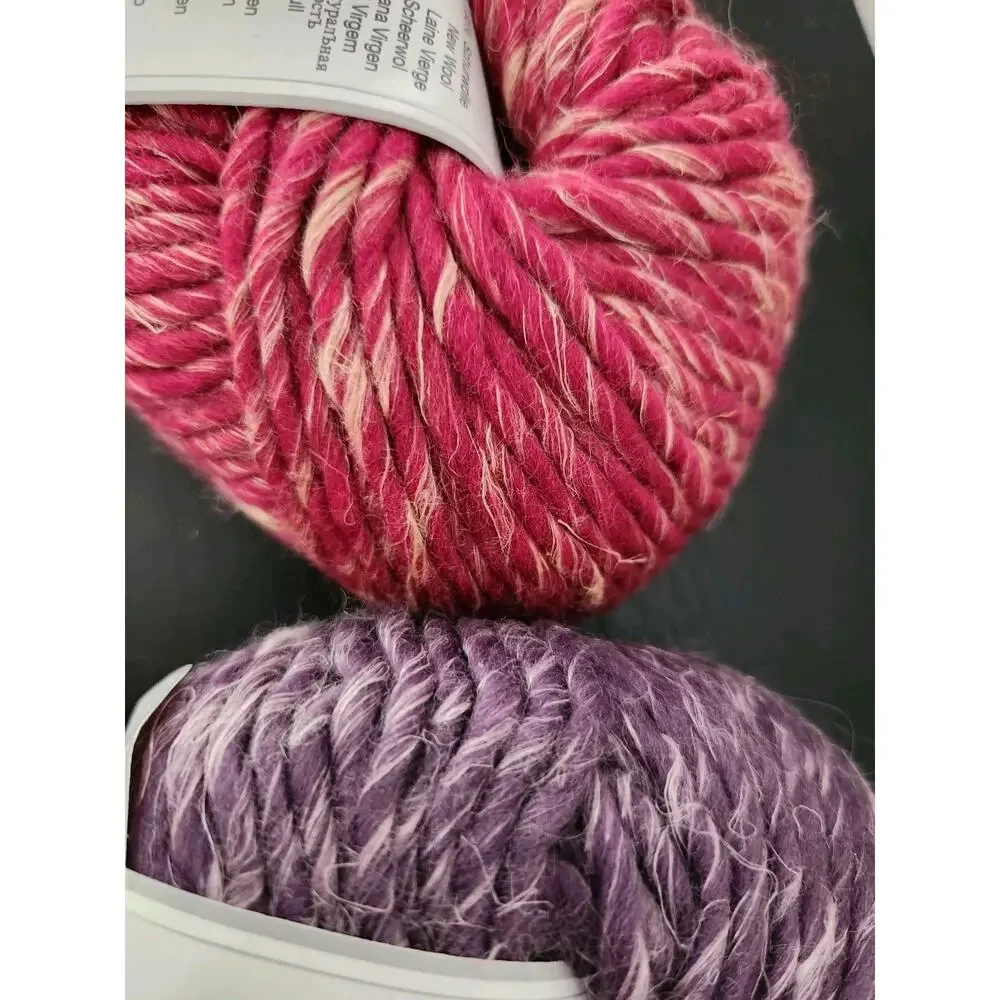 Gedifra Diandra Yarn Lot 5 Wool Linen Bulky Italy Multi Color Chunky Knit